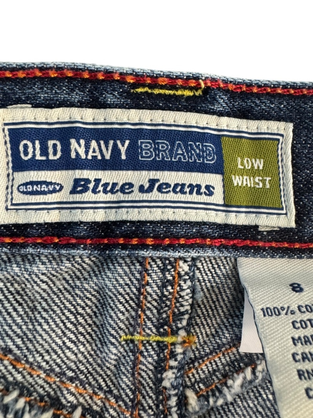 Vintage Old Navy Low Waist Denim Mini Skirt Size 8 - Picture 4 of 7